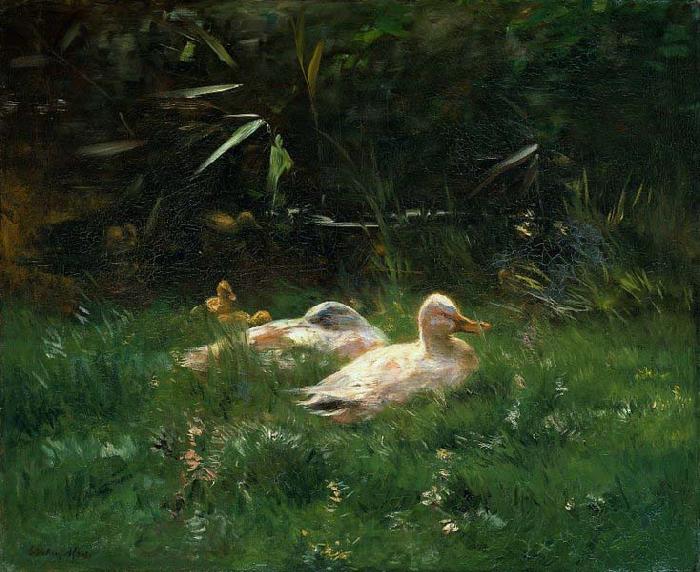 Willem Maris Ducks Norge oil painting art